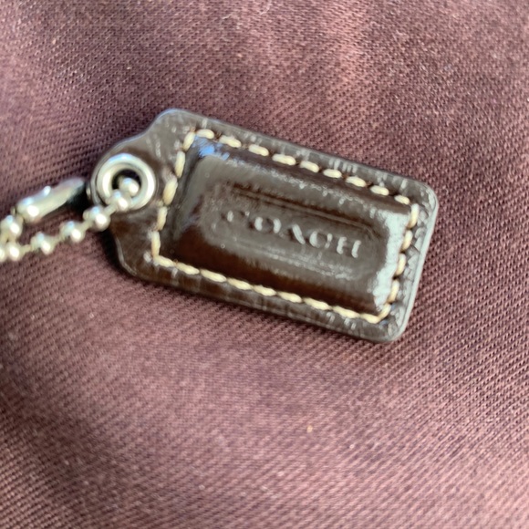 Coach Signature Logo Canvas Fabric Crossbody Purse - Picture 6 of 7